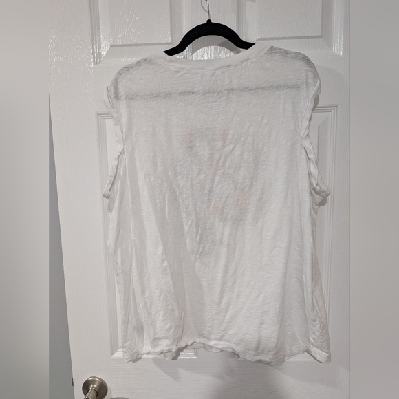 Torrid White Snake Graphic Classic Fit Heritage Slub Crew Neck Muscle Tee Size 2 - Picture 10 of 10